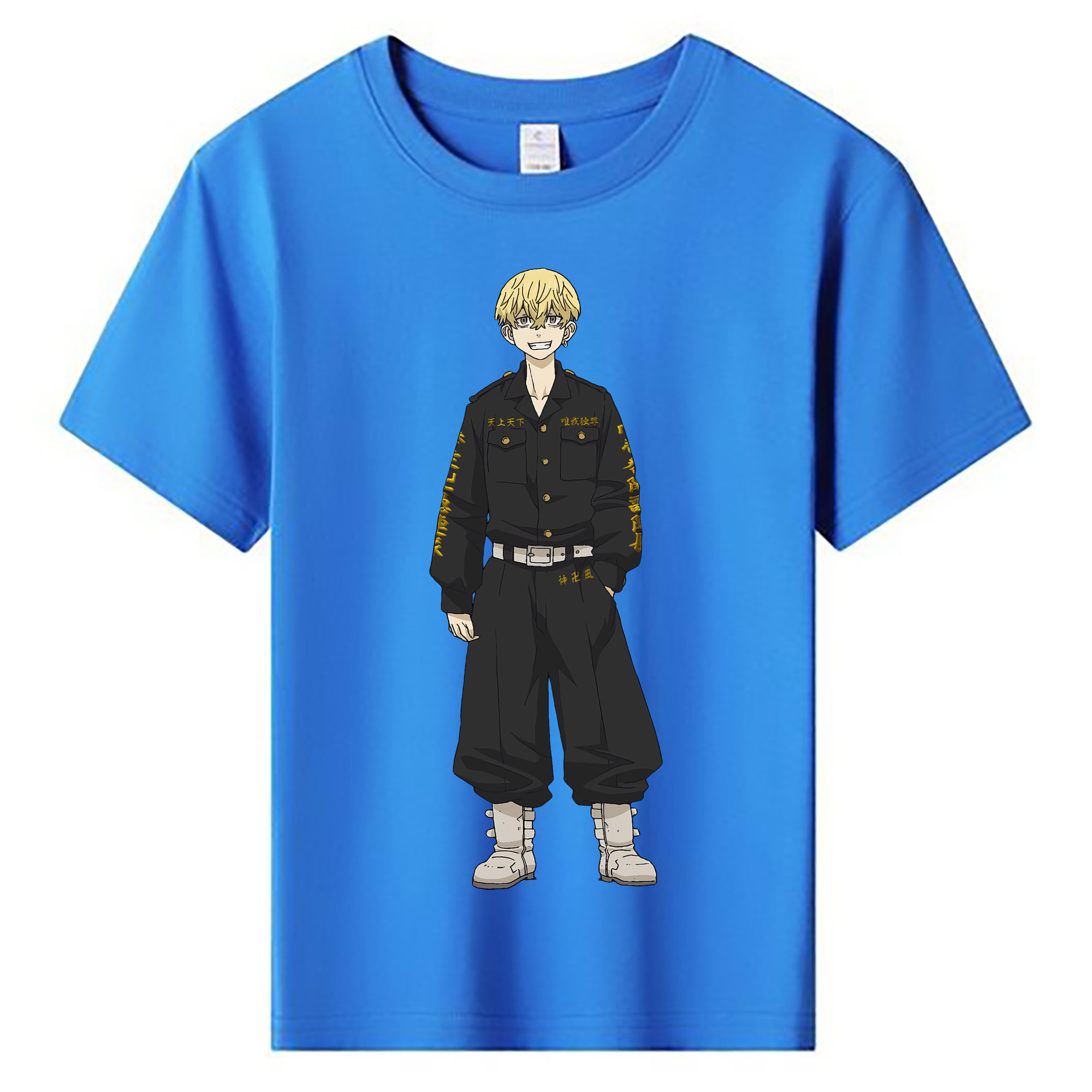 （画像用） 東京リベンジャーズ Tokyo Revengers 綿100％キッズTシャツ（フロントプリント）